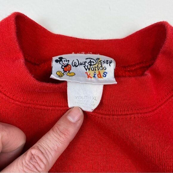 Disney Walt Disney World Mickey Vintage Sweatshirt Kids XL - Picture 4 of 4